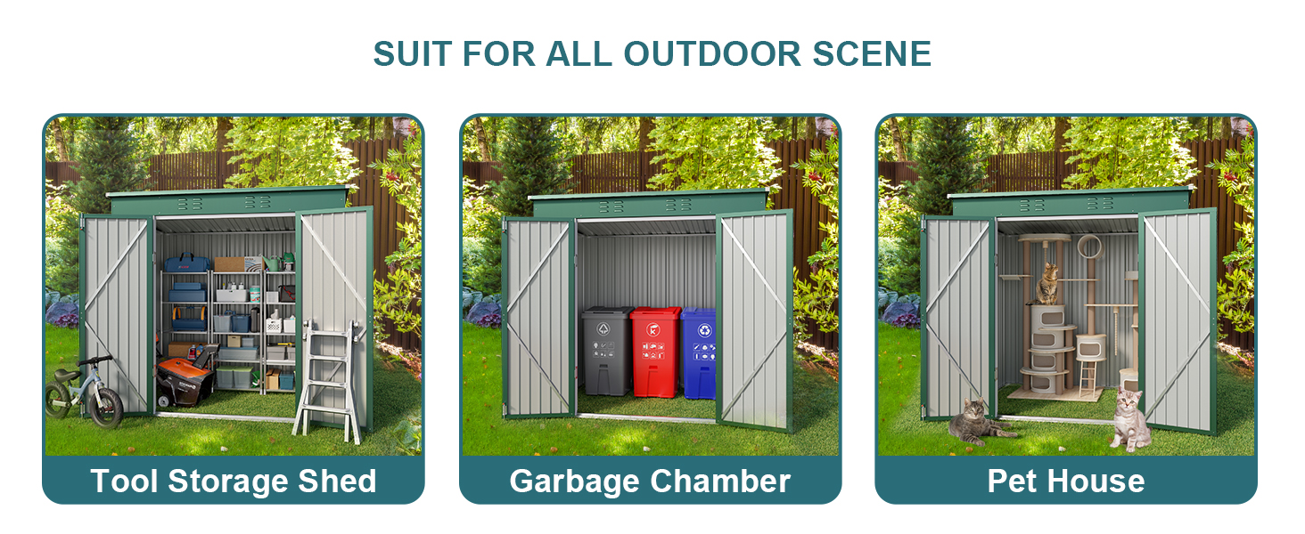  6' x 4' Outdoor Storage Shed