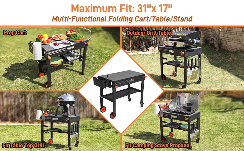 Outdoor Portable Grill Stand 