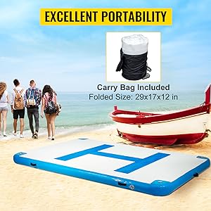 portable floating dock