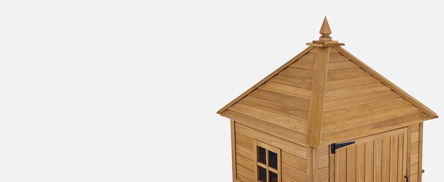 wooden shed