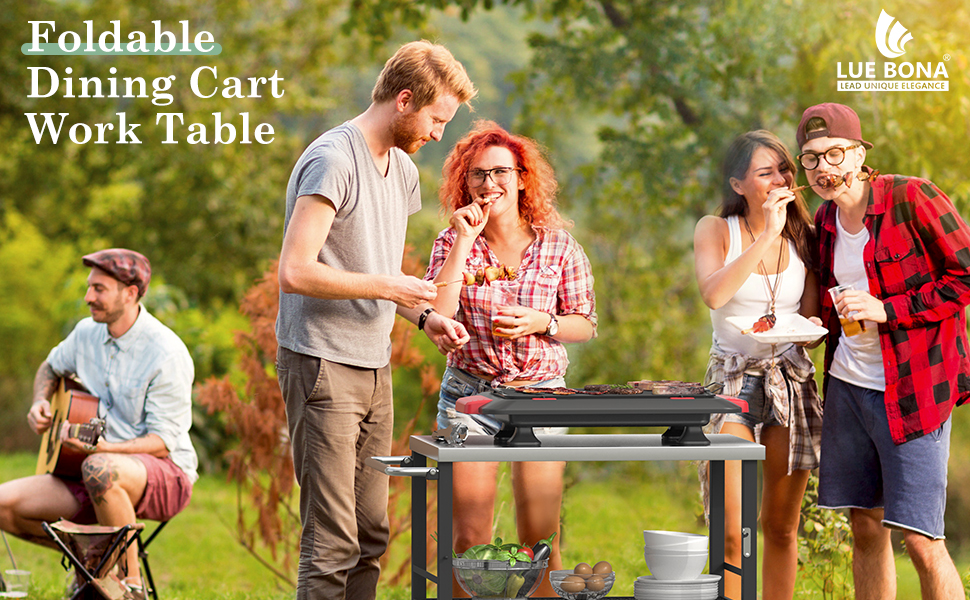 Portable Outdoor Grill Table