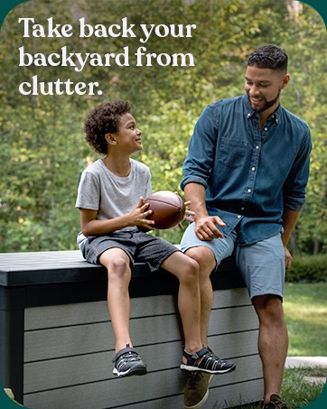 Take back your backyard from clutter.