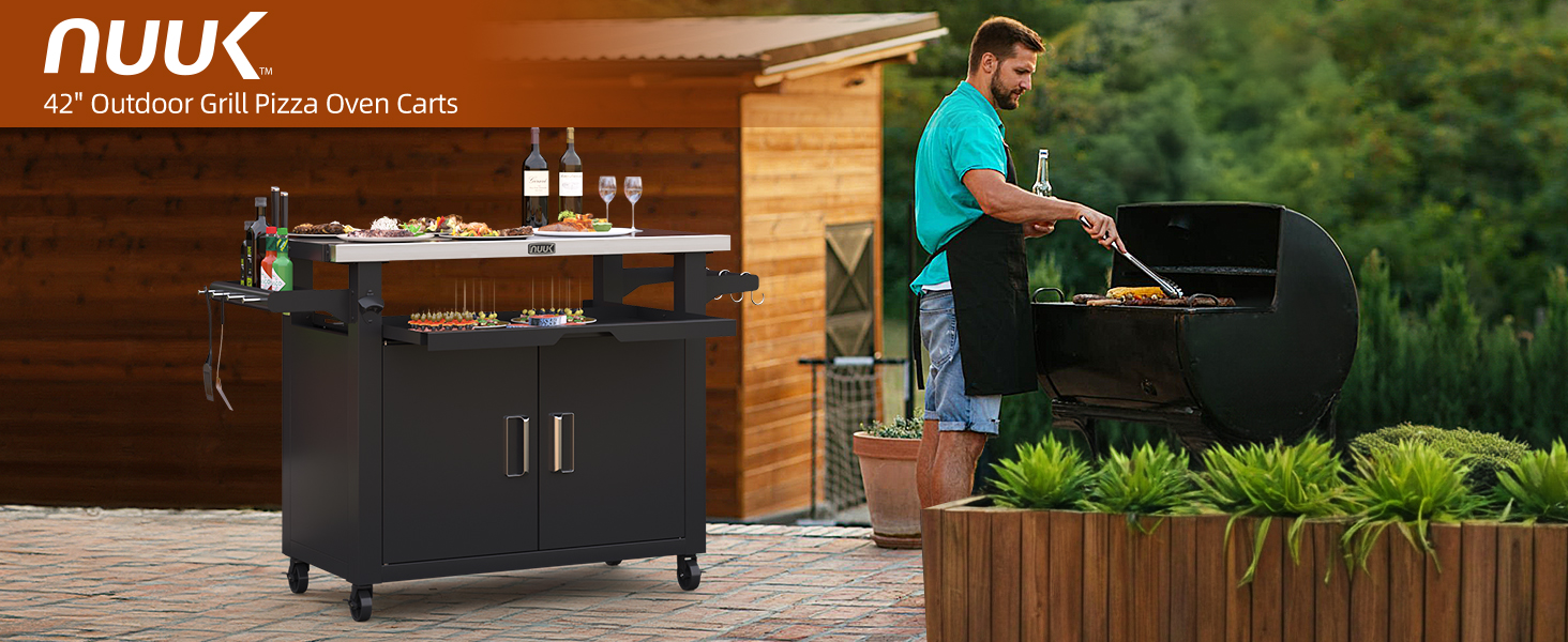 outdoor grill table