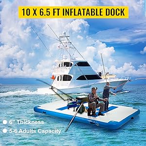 inflatable floating dock