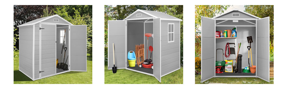 resin outdoor shed