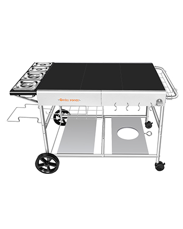 Pizza Oven Cart,Outdoor Grill Table Cart,Food Prep Work Cart