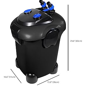 CMF1 Cascade Max Flow Aquarium Canister Can Filter Filtration Fish Tank Self Priming Button Easy Wet