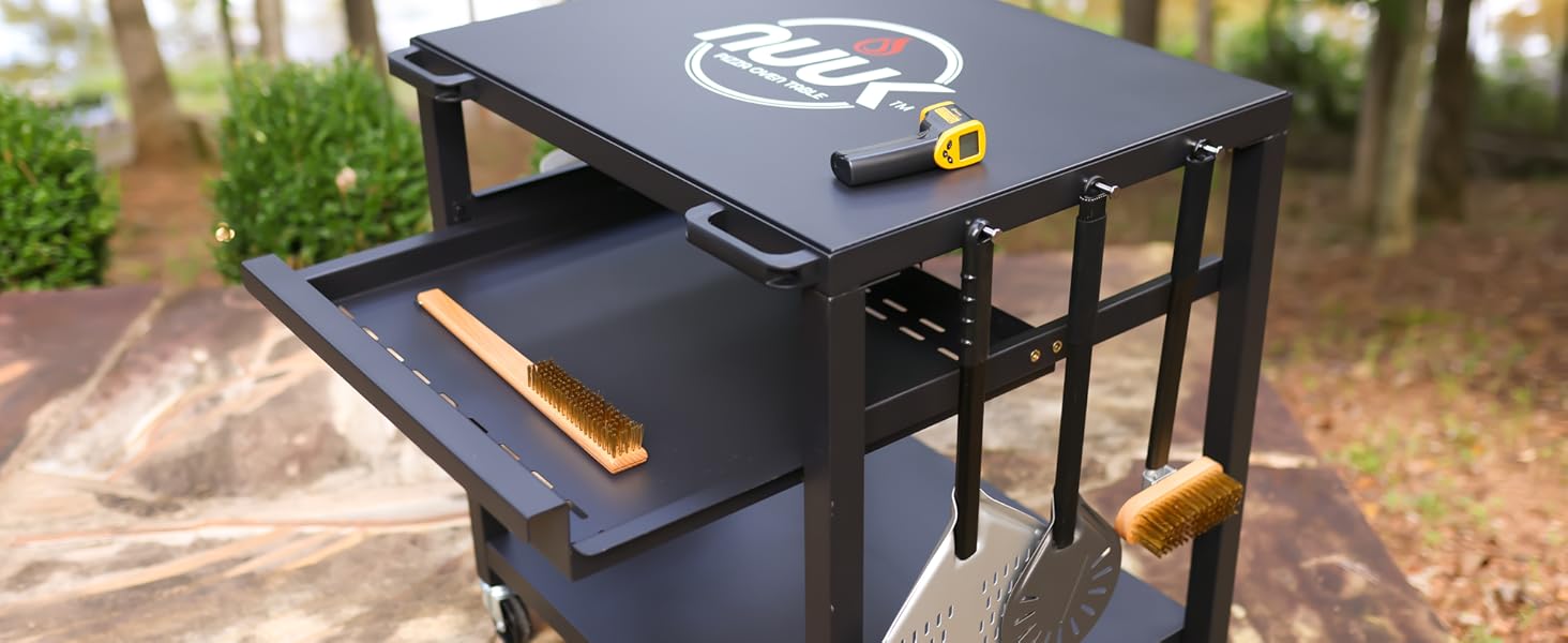 pizza oven table, ooni pizza table, ooni pizza oven table, grill table, prep table