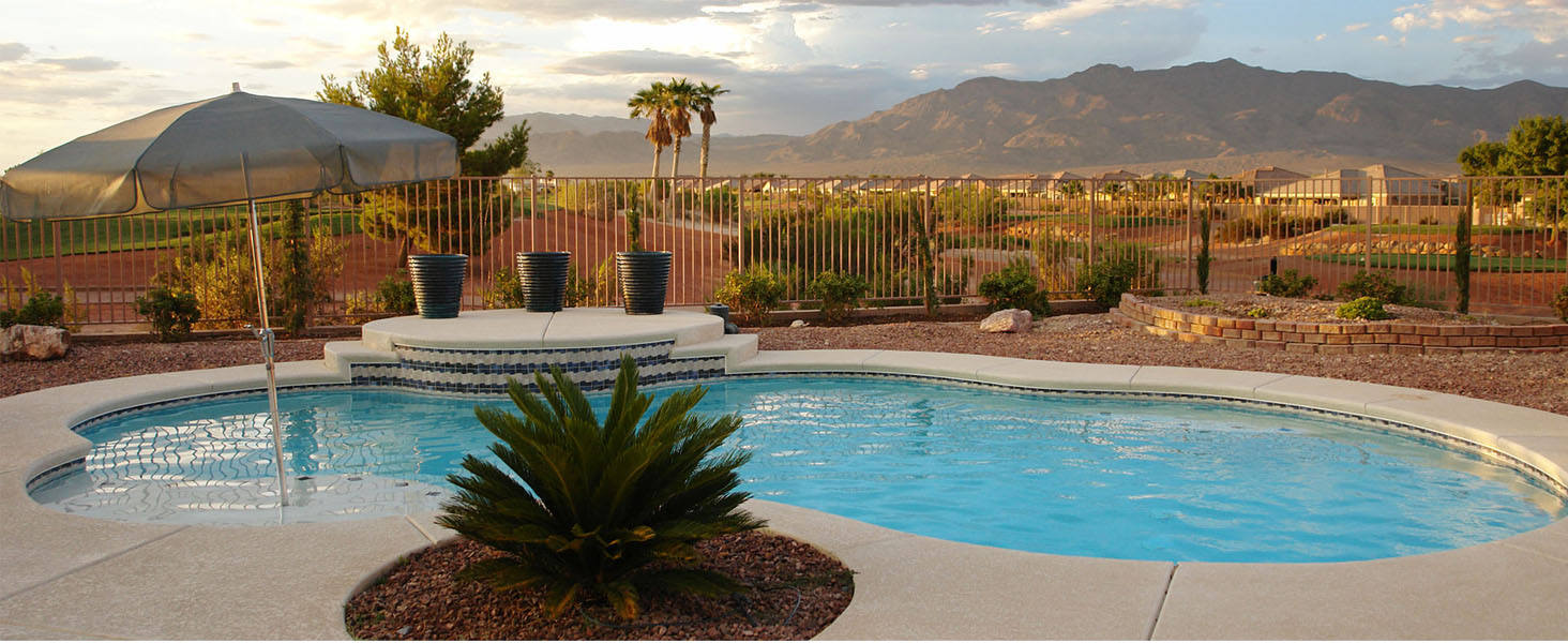 Backyard lifestyle swimming pool