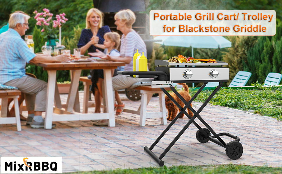 blackstone 22 17 griddle stand table cart trolley portable foldable adventure ready metal stand